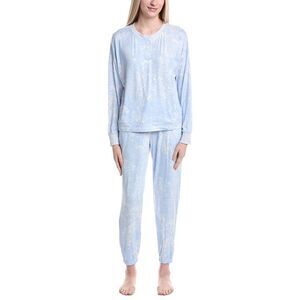 Dkny Womens  2Pc Top & Jogger Lounge Set, Blue